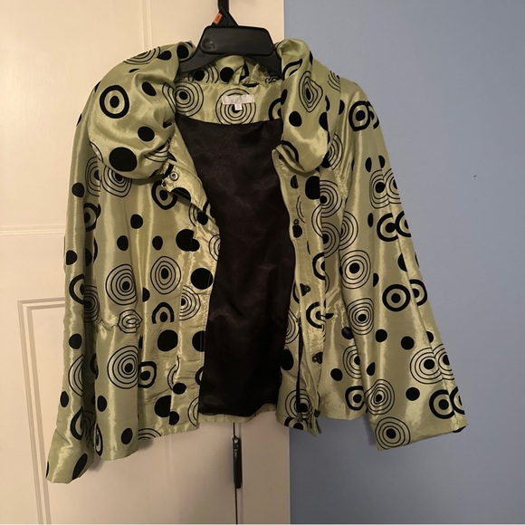 Ubu Jacket Size Small Green And Black Zipper And Snaps - Picture 2 of 9